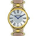 Aerowatch Aerowatch 07977 JA01  07977 JA01 кварцевые женские часы  серебристый циферблат, браслет кожаный — вид спереди